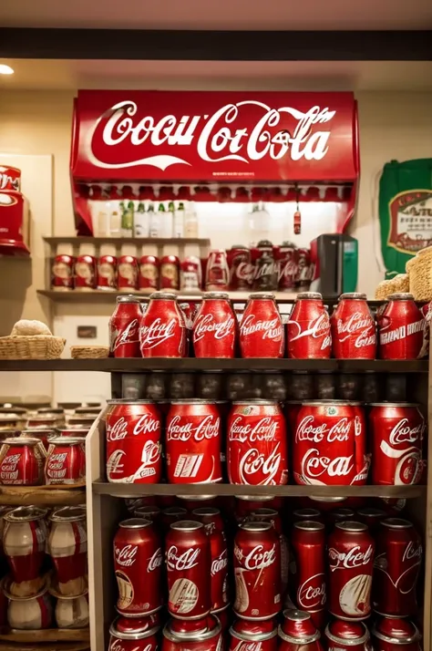 A room full of Coca-Cola