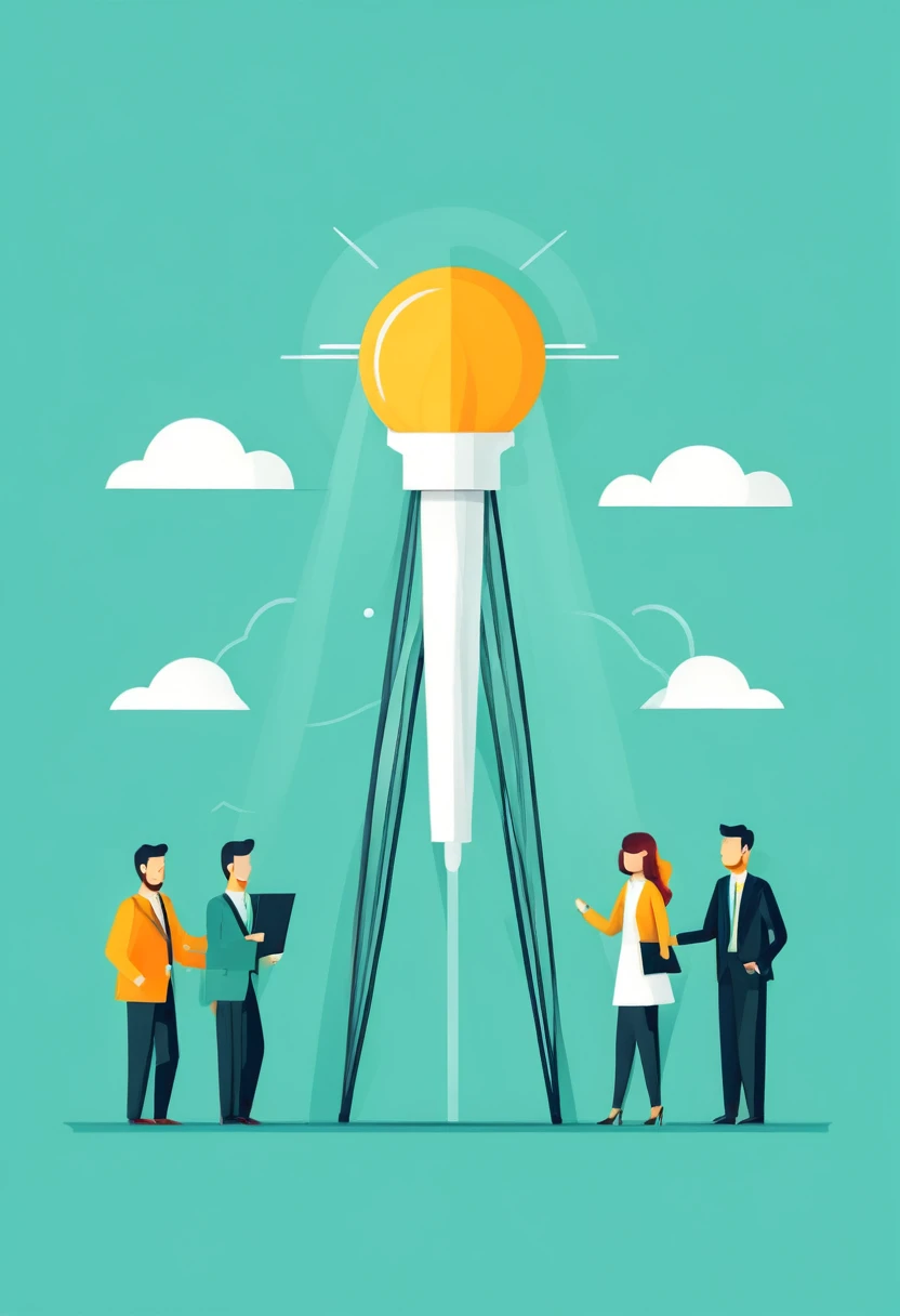 Teamwork illustration flat design