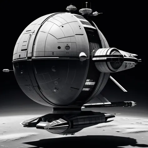 spacecraft,Grayscale,llbreton&#39;s Artwork, 