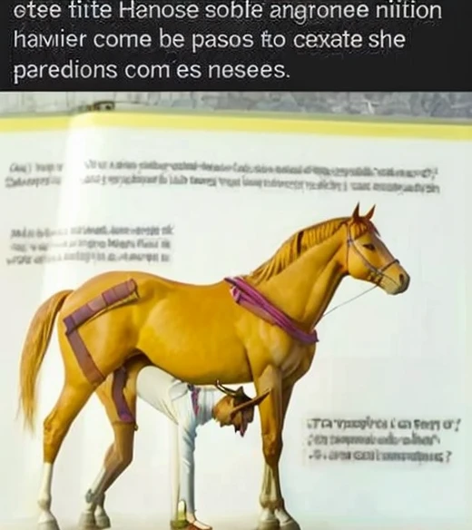 A man having sex with a horse 