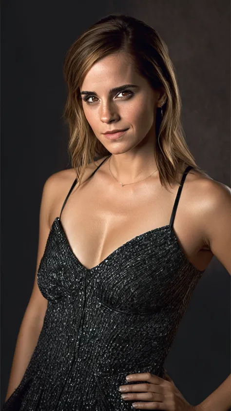 ultra realistic  photograph  of emma watson  , sexy woman ( , hollywood actress , female , woman, realistic babe, celebrity  ), ...