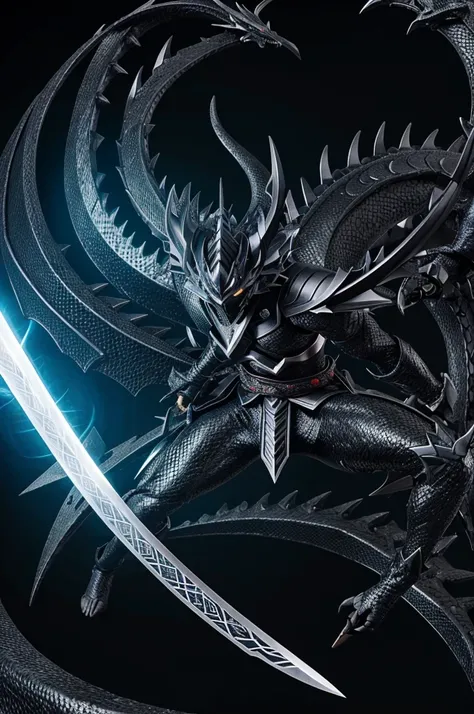 Shikai Liberation Command: "Rugge, Kurogane Ryū" (Rugge, Black Iron Dragon)

form: When the Shikai is activated, The Zanpakutō transforms into a large double-edged sword with a black metallic appearance and silver sparkles.. The blade has a texture similar...