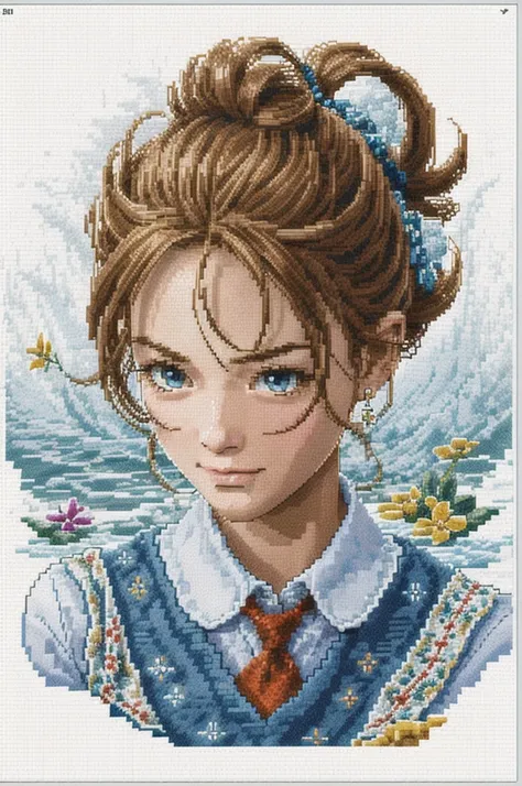 cross stitch pattern, pixelart