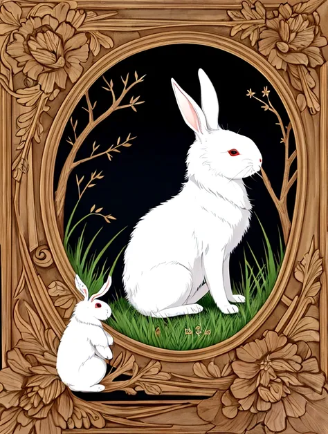 White rabbit for Mid-Autumn Festival