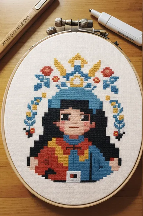 cross stitch pattern, pixelart
