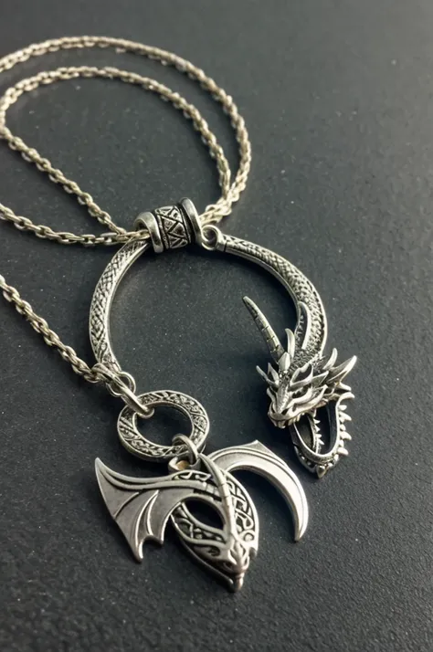 Dragon avec un collier avec ecrit mams dessus