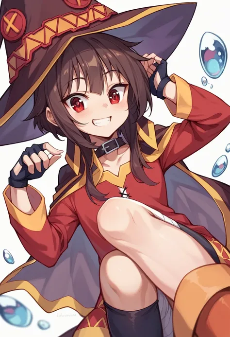 、、A big smile、Megumin、Red Eyes、Cute smile、