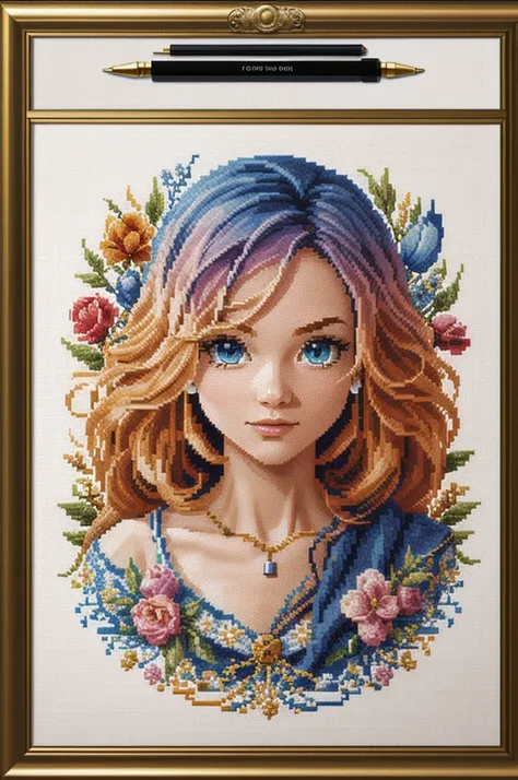 cross stitch pattern, pixelart
