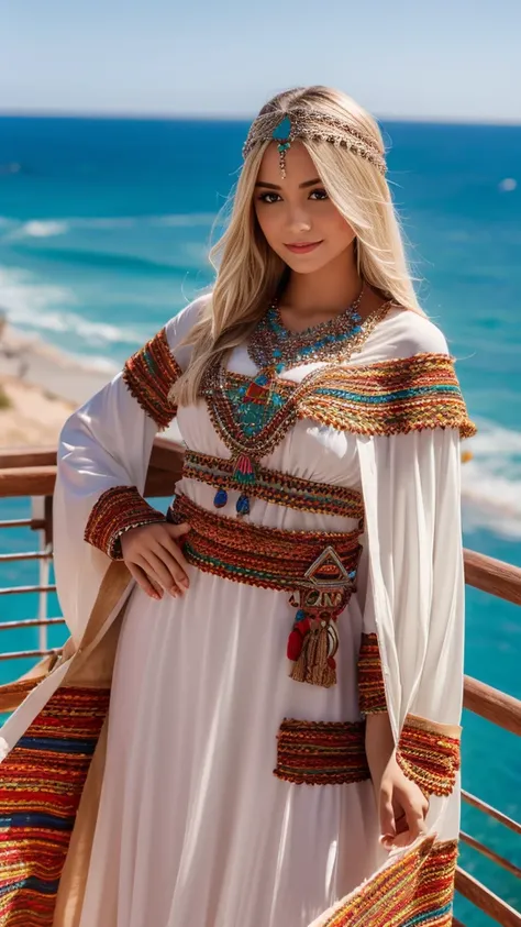 beautifull hot german blonde, robe kabyle, berber, amazigh dress, kabyledress, tizi ouzou, berber outfit, kabylegirl, bijoux, se...