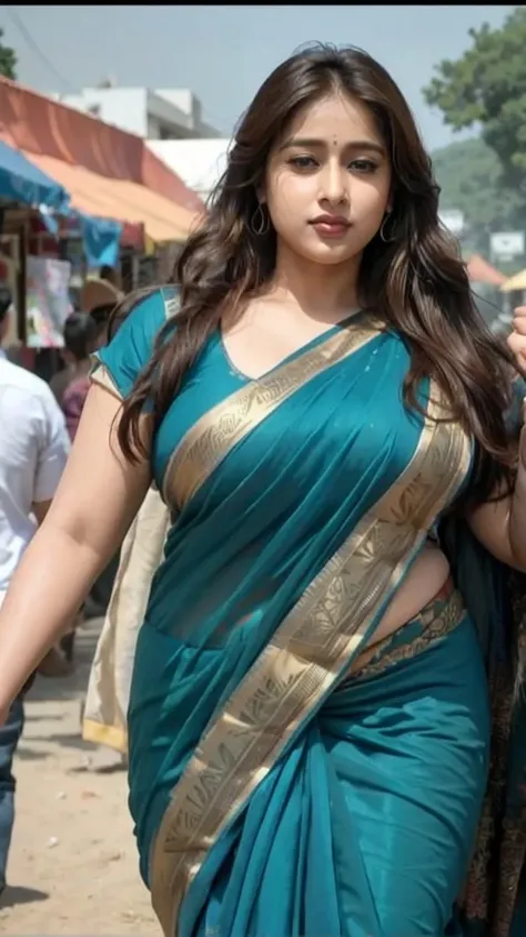 make it real, realistic, bengali indian beautiful chubby women, (like actress srabanti chatterjee, like actress srabanti chatter...