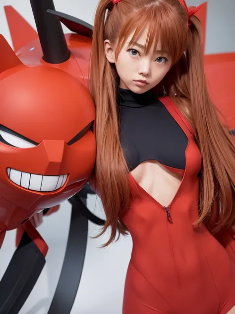 Souryuu Asuka Langley Cosplayer Caricature, big head XL 