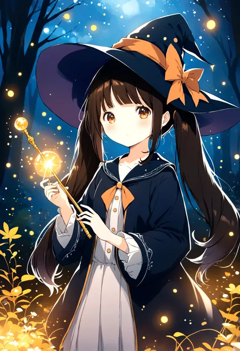 twin tails、, cute anime style hagrid, young witches, anime cute art style, marisa kirisame, witch girl, anime characters, as an ...