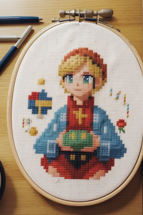 cross stitch pattern, pixelart
