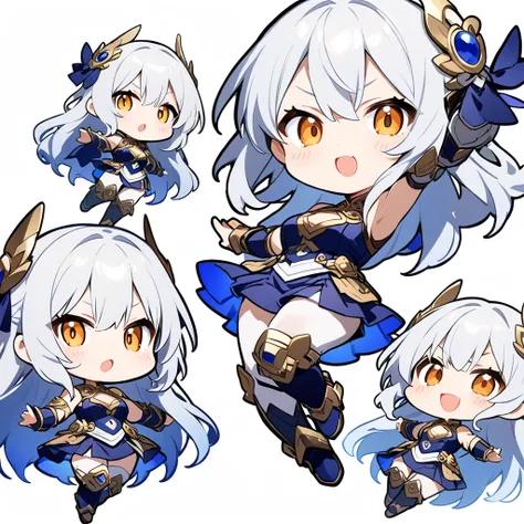 (White background),(Chibi Character:1.4) Third class、solo,full ボディ