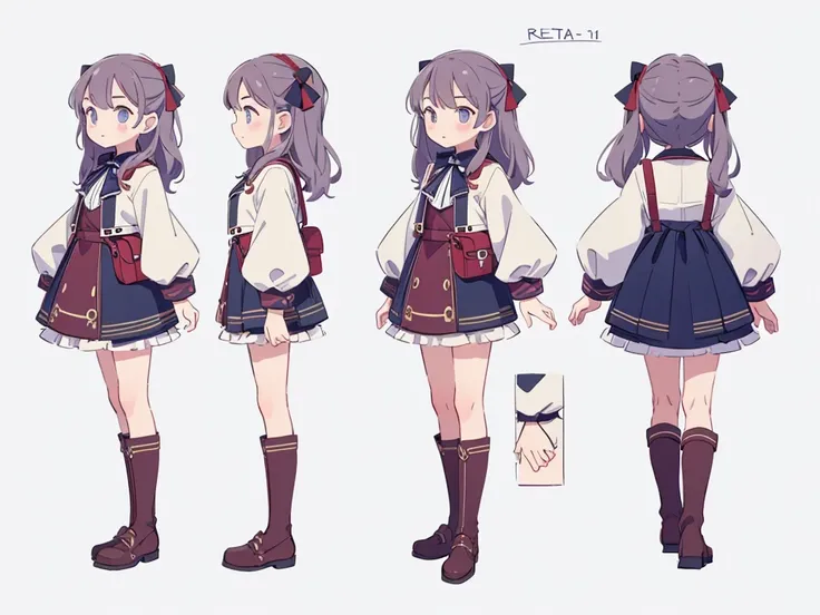 reference art, 1girl, full body, white background, concept art, 