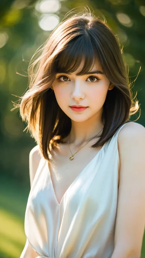 (Random Nationality):1.5, masterpiece, Highest quality, 8K, 20th Generation, (Large Breasts:1.2), cute, alone, sad, close, cute, Girlish, Delicate girl, Pure beauty,  RAW Photos, Professional photography, Portraiture, Soft Light, Professional Lighting, Bac...