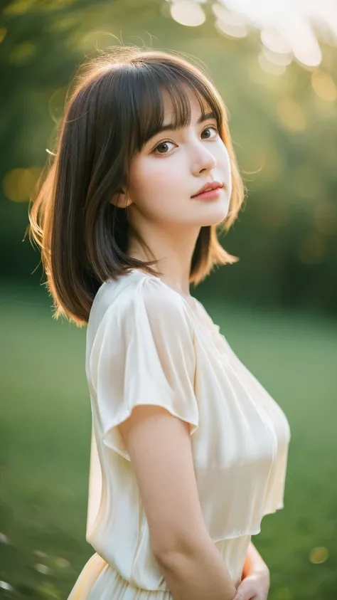 (Random Nationality):1.5, masterpiece, Highest quality, 8K, 20th Generation, (Large Breasts:1.2), cute, alone, sad, close, cute, Girlish, Delicate girl, Pure beauty,  RAW Photos, Professional photography, Portraiture, Soft Light, Professional Lighting, Bac...