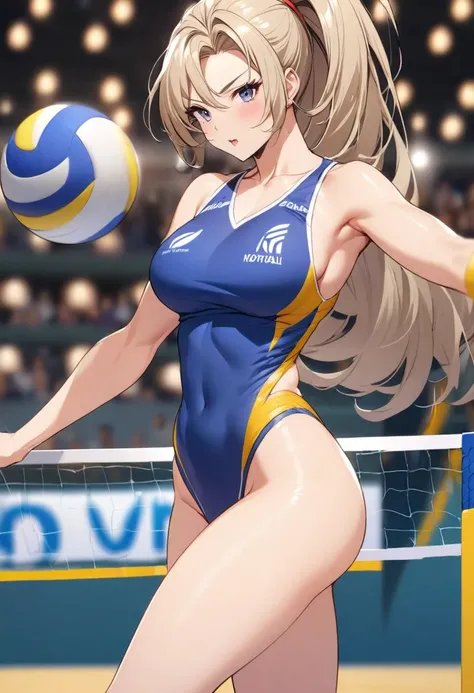 Tall and sexy volleyball girl