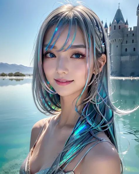 (Highest quality, 32k, High resolution, Masterpiece:1.5), marimo_jet, god々A photograph with brilliant dazzling and healing power., Evoking a sense of calm and elusive beauty, Expressing emotions, Have a rich imagination, Beautiful Japanese Girls, An except...