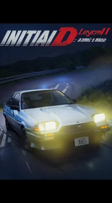 A car is driving on the road，Close-up of a person sitting in the back seat, Initials anime, Initials anime screenshot, Initials anime 1 0 8 0 p, Initials, page from Initials manga, Art Deco Beyond Anime Aesthetics, ae8 6, Header text D