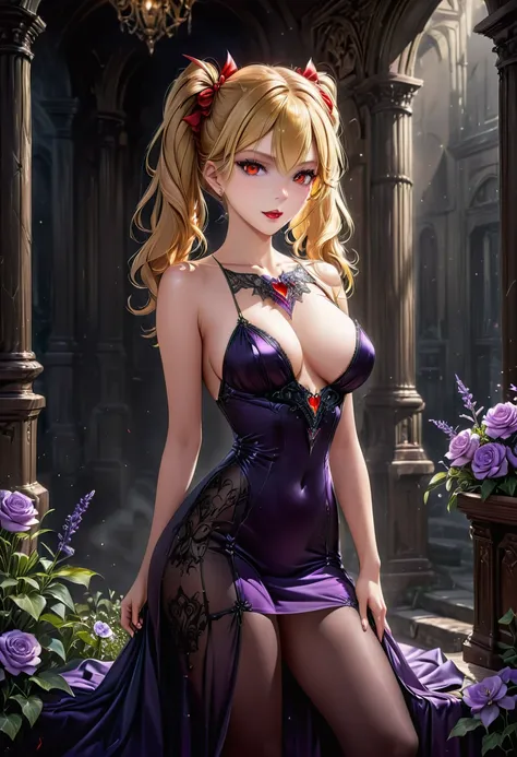 fantasy art deco (art deco: 1.5) A (black and white: 1.5) glamours (vampire: 1.5) model shot, RAW, award winning, of an exquisite beautiful 1solo female vampire, ultra feminine, full body, busty woman, most beautiful face ultra detailed face, ((blond long ...