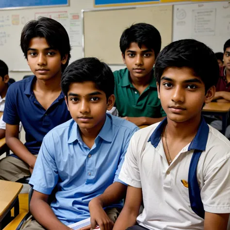 Teenage indian boys humialted by adults in class