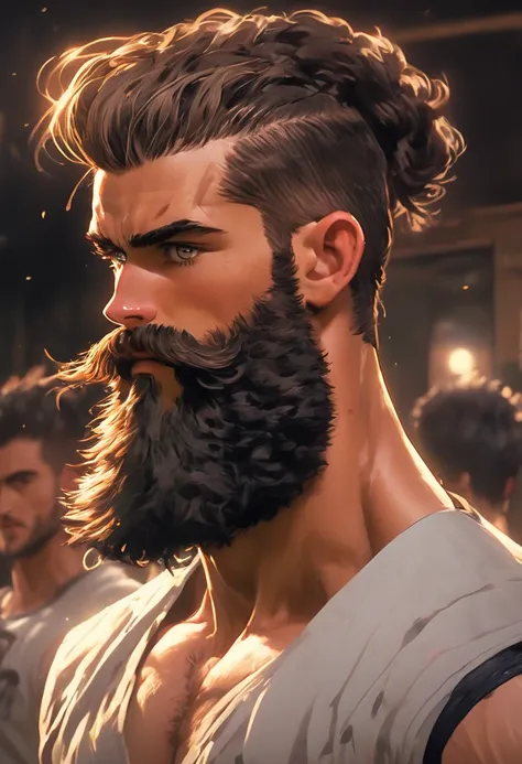 masterpiecesmall groups of modern contemporary young danes danish like looksappearing young quite buffed powerlifterswel proportioned anatomically corect symetrically proportioned muscly young male danish hipster with stylish manbun and manicured fullbeard...