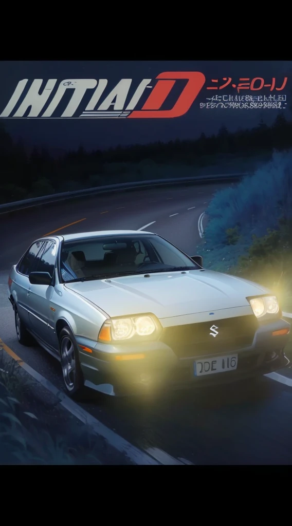 A car is driving on the road，Close-up of a person sitting in the back seat, Initials anime, Initials anime screenshot, Initials anime 1 0 8 0 p, Initials, page from Initials manga, Art Deco Beyond Anime Aesthetics, Comic Style，wagon R，suzuki、