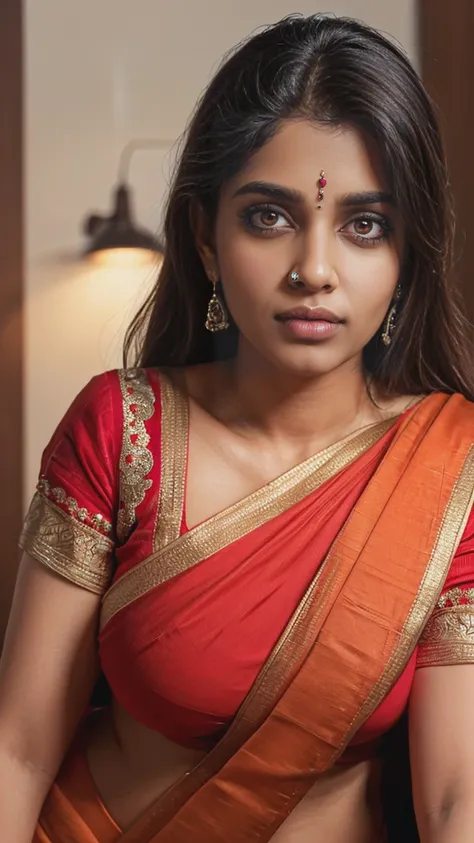 26 year old indian woman, tall, bright eyes, big lips, huge breasts, detailed anatomy, realistic, beautiful detailed eyes, beaut...