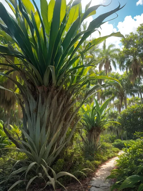 air plants growing in Florida in nature.