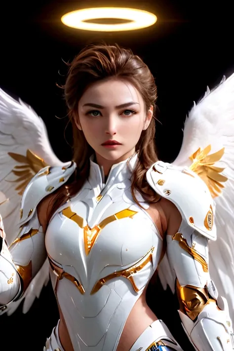 you have a mission!! task (((the most beautiful bionic angel in a perfectly tailored outfit in a given situation))), (give the s...