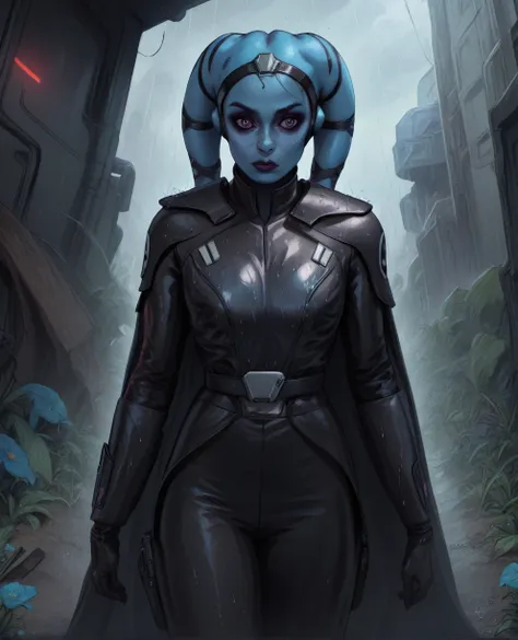 score_9,score_8_up,score_7_up,score_6_up, female twi'lek, aayla secura
 ,(wearing armor)
, full body, wet, armor,gloves,black bo...