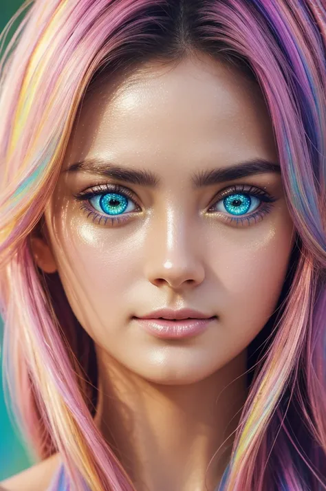 masterpiece, best quality, 8k resolution, sharpness, intricate details, beautiful girl, sparkling eyes, golden ratio face, otherworldly liquid, watercolor, pastel colors,  Bright colors, whimsical, colorful, sharp, High definition, fine details, dresses, (...