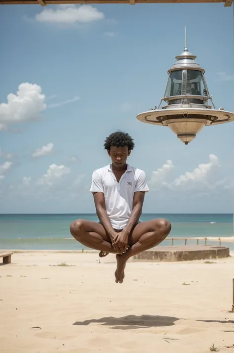 Levitating boy, Cohetes de Kourou