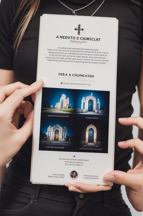 Create a church media badge, with name and photo space