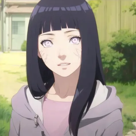 anime girl with long dark hair and white eyes, hinata hyuga, hinata hyuga from naruto, as an anime character, from naruto, anime...