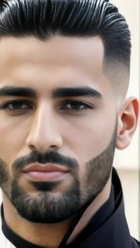 a  Arab men Stylish hair Focus on the face