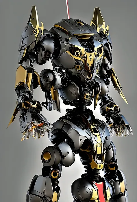 ((sengoku period))、(((全身armor)))、(((humanoid robot)))、(((battle suit)))、(((sword-holding pose)))strong、(((armor)))devil mask、ful...