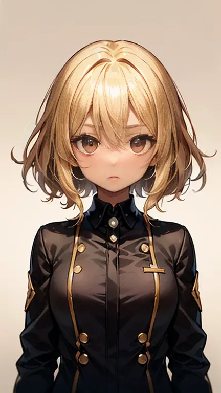 Nishizumi Shiho,Darjeeling,where,

One Woman,

(Blonde:1.5),
(Semi-short hair:Slightly longer,)Asymmetrical Hair,Perm,Gradient Hair:Gold-black,

Late 30s,Natural skin texture,Narrow waist,
(Brown skin:1.9),tall,Sunburn,
Japanese Girl,Gal,
light brown eyes,...