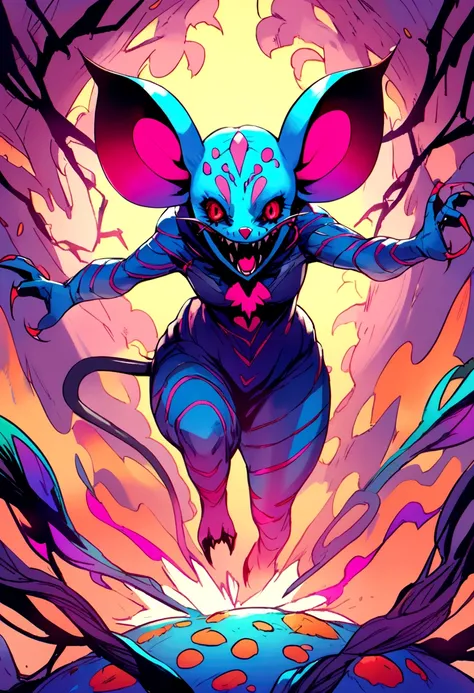 A terrifying mouse-shaped demon