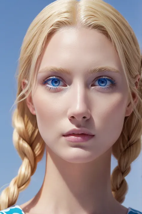 Emperor Augustus as the Most Perfect Woman in the World ( Blonde Hair, Blue Eyes, White Skin )