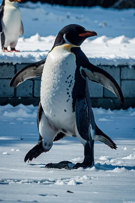 Penguin dancing