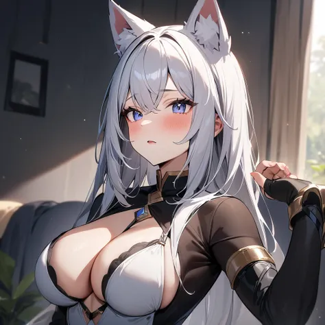 (animal girls:1.3),masterpiece, best quality, very aesthetic, absurdres,masterpiece, best quality, very aesthetic, absurdres,masterpiece, best quality, very aesthetic, absurdres,upper body,breasts,