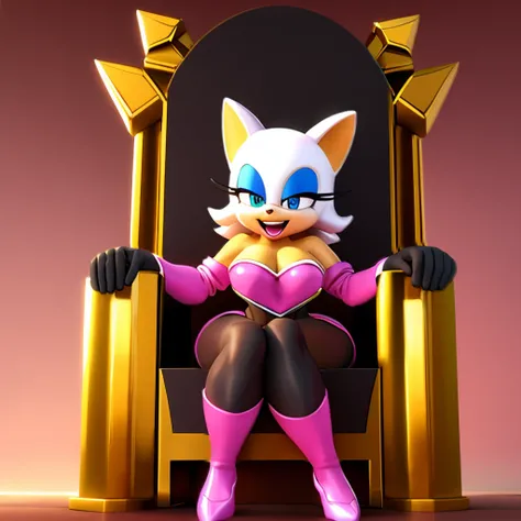 Rouge he sits on a throne and laughs Black bodystocking 