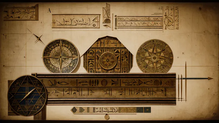 A dynamic collage featuring different historical approximations of Pi. Ancient Egyptian and Babylonian scholars with tools like compasses and straightedges, Archimedes with a polygon diagram, and a modern mathematician with a computer screen showing Pi’s e...