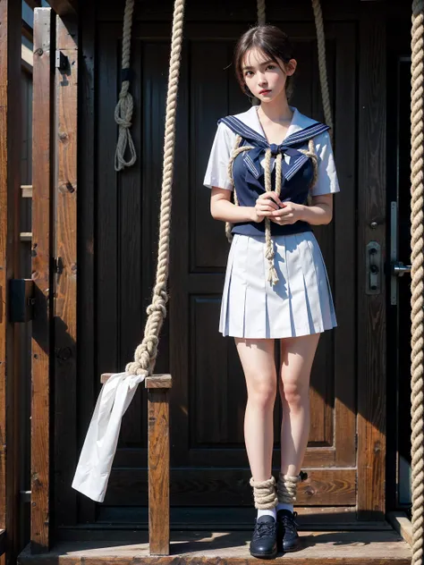 (41k4:0.7), (emma watson:0.9), (aika-sawaguchi:0.25), masterpiece, best quality, 8k, raw photo, (wearing sailor school uniform:1...