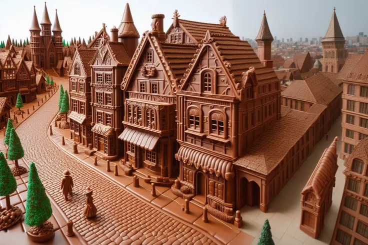 city made of chocolate