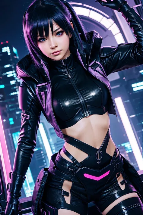 Cyber punk anime girl
