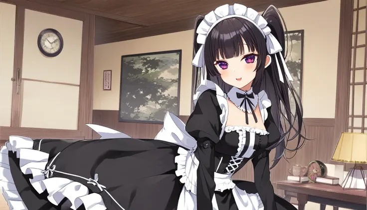 (Highest quality), Girl in maid clothes,cute,Japan,Gothic Lolita