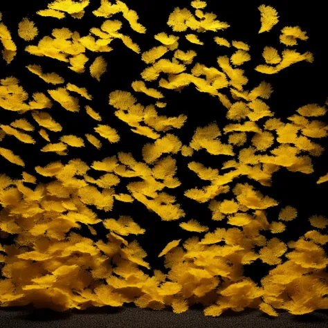 golden i r a gold fish in a round aquarium sits on a black background, the black background never ends, and Putin and Trump and other politicians stand there